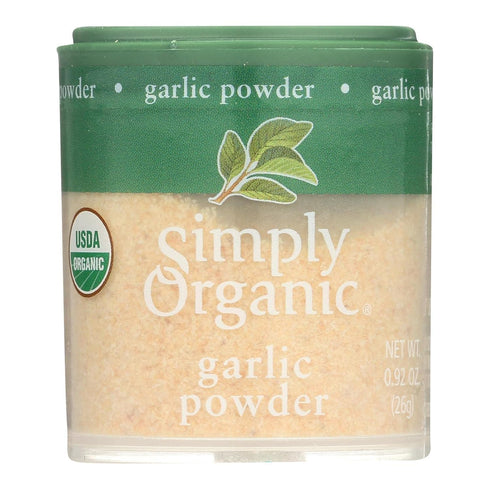 Simply Organic Garlic Powder, Certified Organic, 0.92-Ounce Containers, Pack of 6