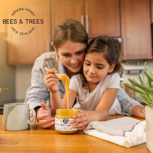 350+ 380g (13.4oz) Bees & Trees Manuka Honey MGO Raw, Pure New Zealand Monofloral Honey Unpasteurized & Minimally