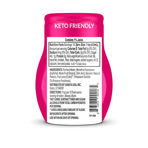 (1.67 oz Pack 6) Lakanto Sugar Free Water Enhancer - Sweetened with Monk Fruit Sweetener and Erythritol, On the Go
