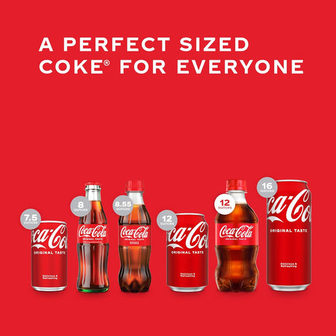 12 oz 8 Pack Pack Coca-Cola Soda Soft Drinks, fl Bottles, - Classic Cola Soft Drink