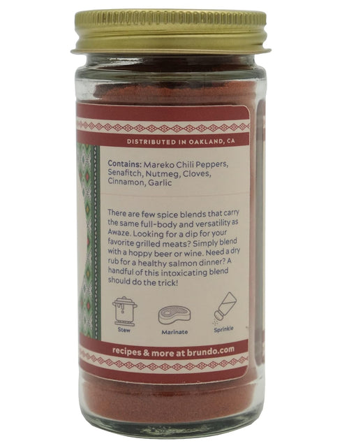 Awaze Ethiopian Mustard and Chili Pepper Blend, Sun-dried Ingredients, Processed in Ethiopia, Non-GMO, Organic, No
