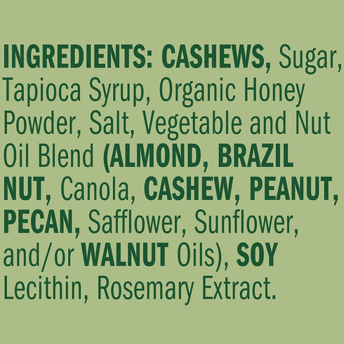 5 Oz, (Pack 3) Emerald Nuts, Honey Glazed Cashews, Resealable Bag