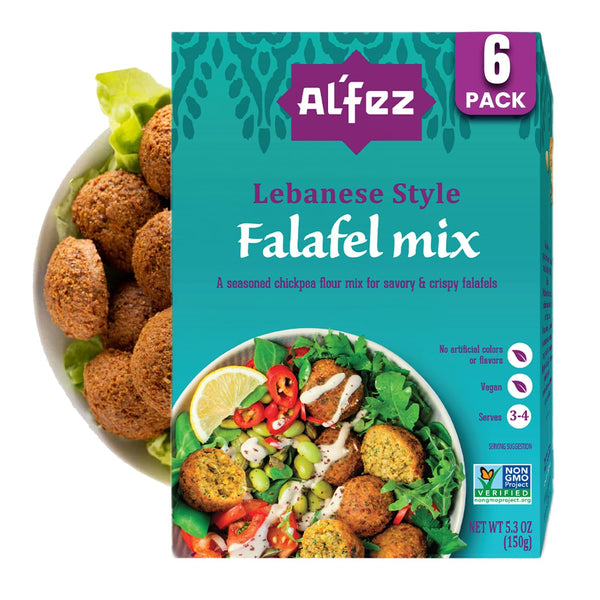 AlFez Lebanese Style Falafel Mix - 5.3oz (Pack of 6) - Chickpea