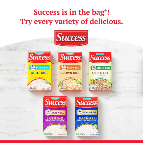 32-Ounce Success Boil-in-Bag Rice, White Rice, Quick and Easy Rice Meals, Box