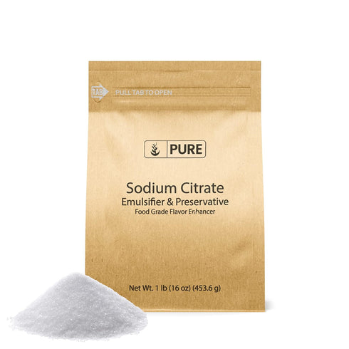 Pure Original Ingredients Sodium Citrate (1 lb) - Emulsifier, Food Preservative, and Flavor Enhancer