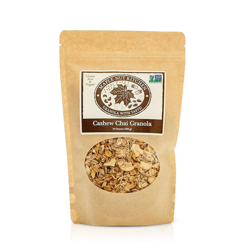 Maple Nut Kitchen Gluten Free Chai Granola with Cashews 10 oz Certified