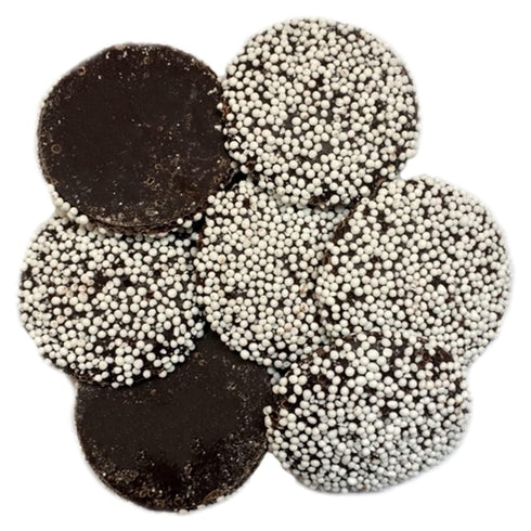 3LBS-dark Bayside Candy Nonpareil Snow Caps, chocolate