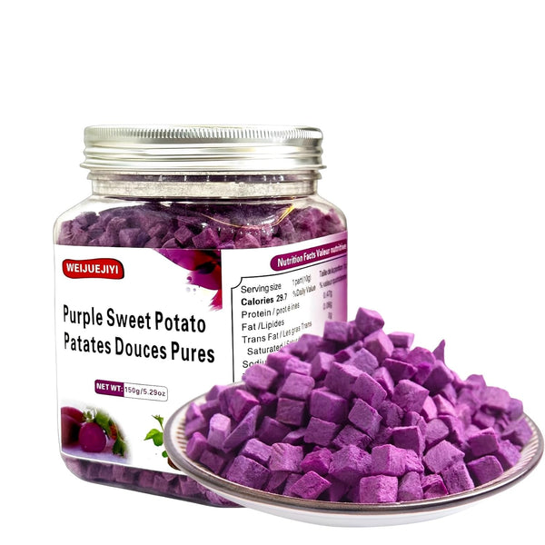 WEIJUEJIYI Diced Purple Potato 150g (5.29oz) Original Dehydrated Vegetables, Natural Food Coloring, No
