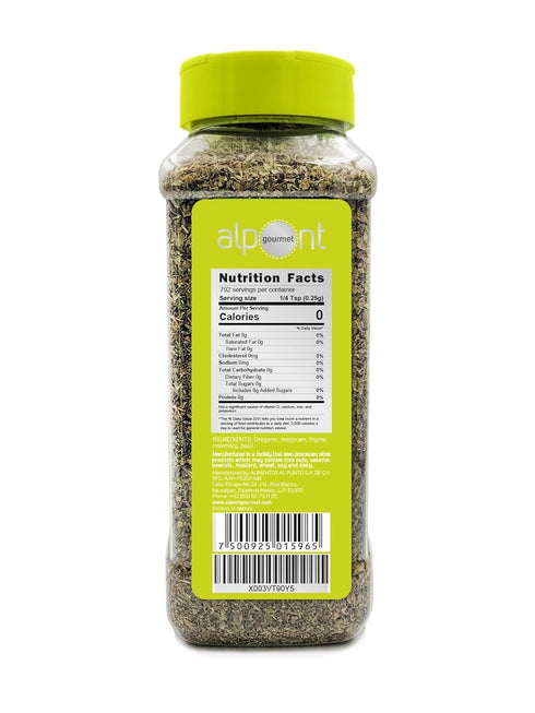 ALPONT GOURMET Italian Seasoning, 7oz (198g) - All Natural, Non-GMO, Premium Quality