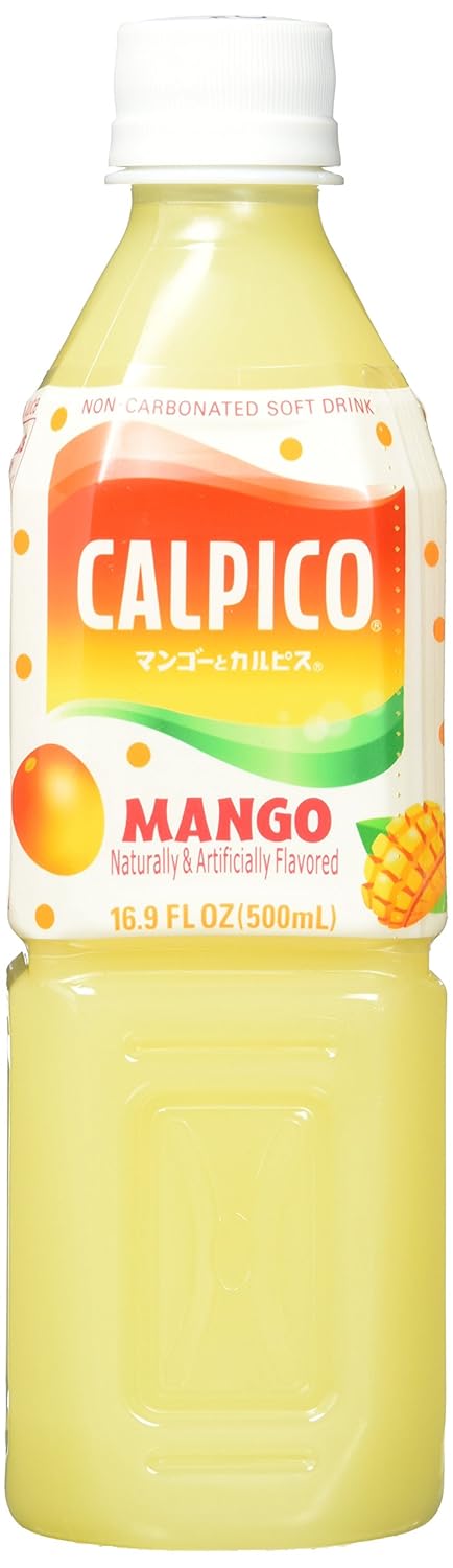Calpico Soft Drink, Mango, 16.9 Ounce