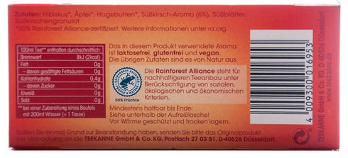 20 bags/1ct. Teekanne Italian Sweet Cherry tea tea Made in Germany