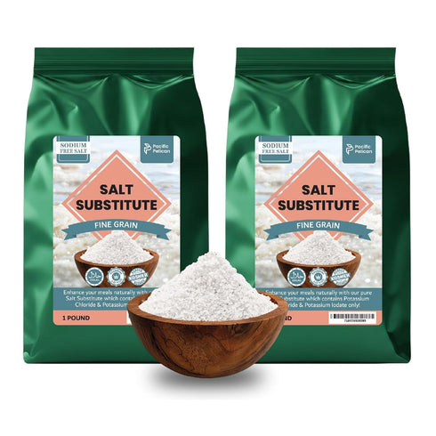 Pacific Pelican Salt Substitute | Sodium Free Salt | Fine Grain, Pure