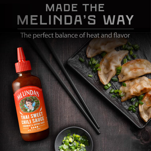 12oz, 1 Pack 2oz Melindas Thai Sweet Chili Sauce - Sweet and Mild Asian Chili Sauce Made with Whole Fresh Ingredients