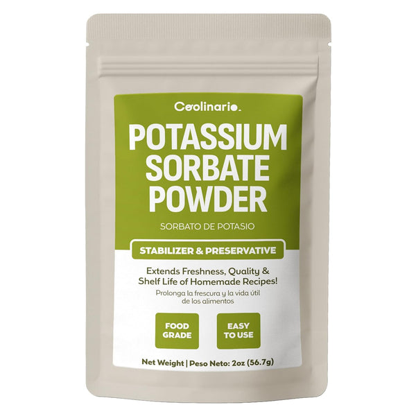 Coolinario Potassium Sorbate (2 Oz) Food Grade Preservative for Wine Stabilization, Homemade