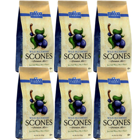 English Scone Mix, Wild Blueberry by Sticky Fingers Bakeries Easy to Make