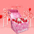 Lollipops Red Heart Shaped Strawberry N' Cream Flavored, 12 Individually Wrapped Lollipops