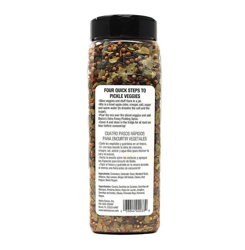 13 oz Badia Extra Fancy Pickling Spice Mix, - Blend of Premium Spices for Pickling Vegetables, Brines & Marinades