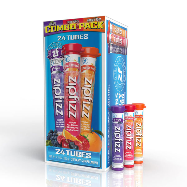 Zipfizz Energy Drink Mix, Electrolyte Hydration Powder with B12 and Multi Vitamin,