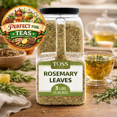 3 LB TOSS Dried Rosemary Leaves, Herbs Perfect for Seasoning and Spices Blends for Grilling and Cooking