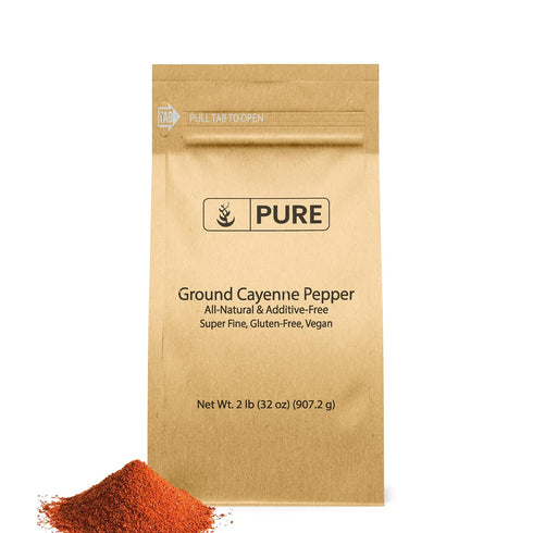 Pure Original Ingredients Ground Cayenne Pepper (2 lb) - Spicy Flavor for Sauces and Dry Rubs