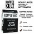 100% 32oz Package Koffee Kult Dark Roast Whole Bean Coffee - Small Batch Arabica Gourmet Blend, Smooth and Well