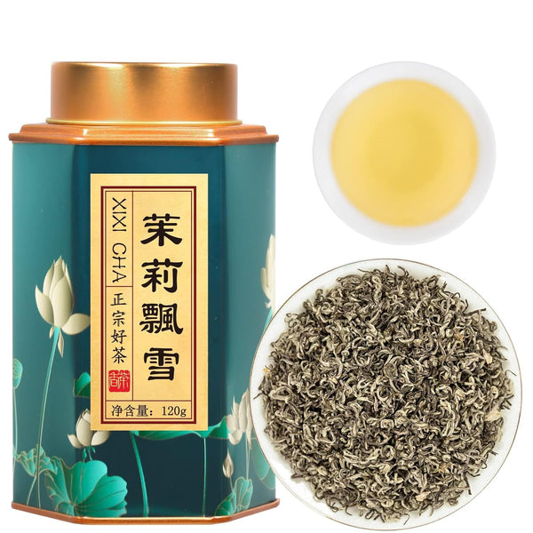 XIXICHA Jasmine Tea Loose Leaf Grade AAA Chinese Jasmine Green Tea Loose