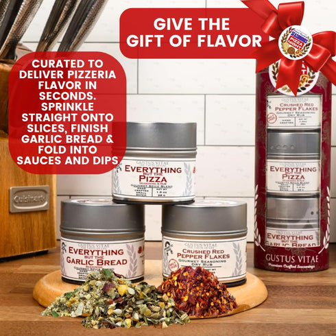 Packaged Set 3 GLP-1 Pizza Night House Favorite Seasonings | Gift of | All Natural, Non GMO Pizza Seasoning | Gourmet