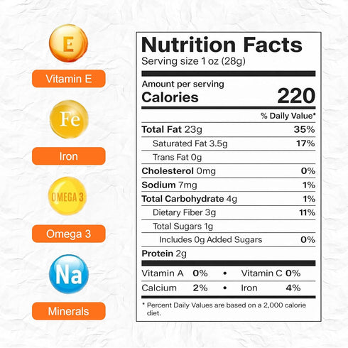 1 lb 100% Oh! Nuts Raw Macadamia Nuts - Macadamia Nuts Unsalted - Jumbo Macadamia - - Natural Snack