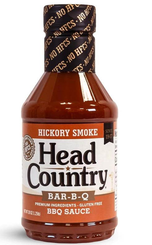 Head Country Bar-B-Q Sauce, Hickory Smoke Soy Free, Gluten Free BBQ Sauce