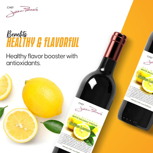 375ml (12.5oz) 12-Years Chef Jean Pierre's Italian Balsamic Vinegar - Rich Lemon Flavor, Traditional Barrel Aged