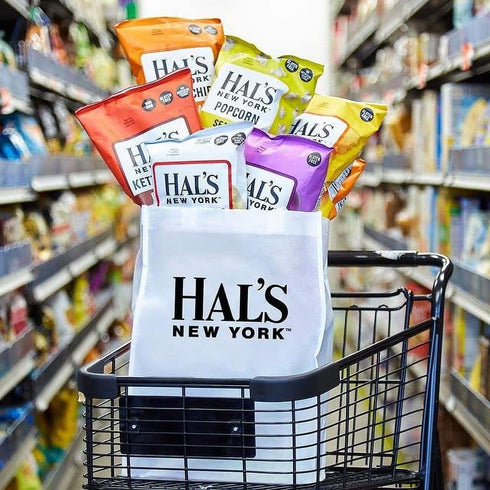 Hal's New York Pack, 10 2 Oz (Pack 10) Kettle Cooked Potato Chips and Popcorn, Variety Flavors