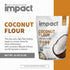 2lb Impact - Conventional Coconut Flour, Gluten, Grain, Dairy & Soy Free, Vegan, Non-GMO, High Fiber, Low Carb, Fine