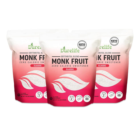 Durelife Monk Fruit Sweetener, Classic - White Sugar Substitute, Keto Diet Friendly,
