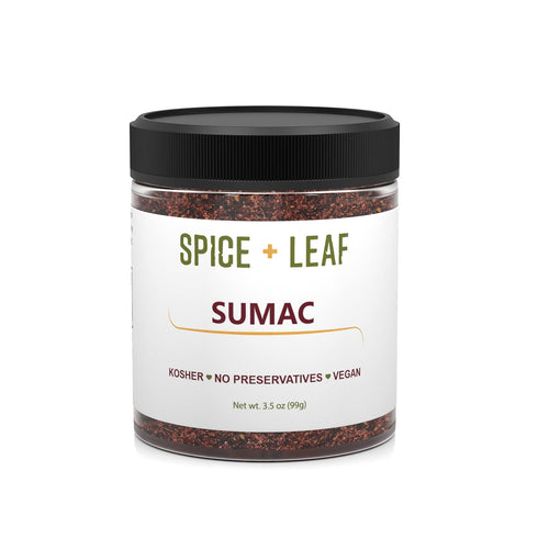 Premium Ground Sumac Spice by SPICE + LEAF - Vegan Kosher Preservative