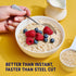 3 lbs (48 oz) 3 5 Coach's Oats Whole Grain Oatmeal | Cracked n Toasted Oats | Quick-Cooking, Steel Cut Texture |