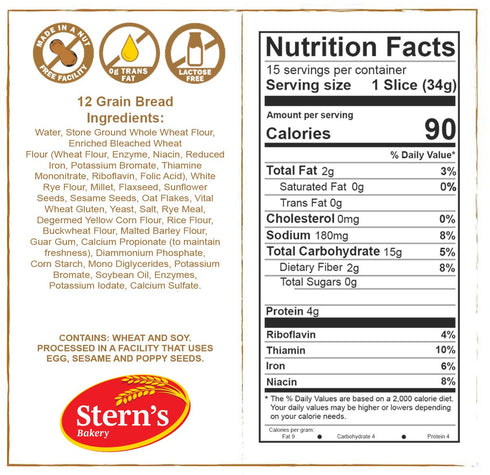 3 (1) 12 (1) 6 (1) 100% 16 oz 3 Whole Grain Bread | Sandwich Bread | Flavor Variety Bundle | Grain Bread Grain Bread