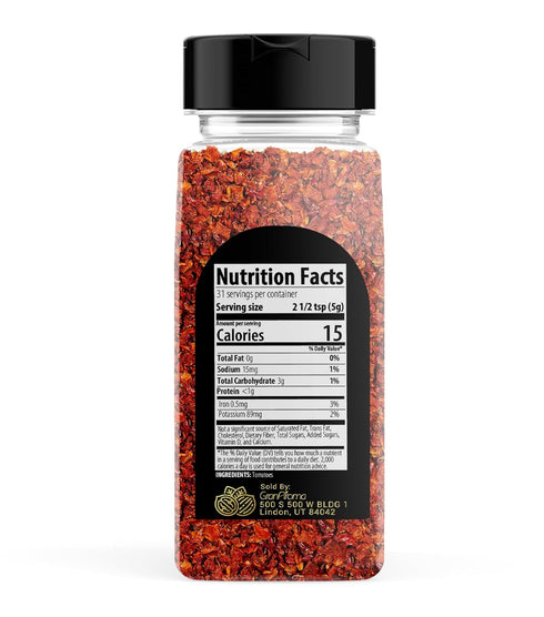 GranAroma Tomato Flakes, 5.6 oz, Dehydrated Flakes, Soups & Sauces, Versatile