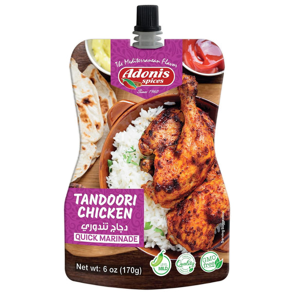 Adonis Tandoori Chicken Quick Marinade, 6 oz (170g) - Ready to Use Liquid Seasoning