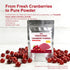 Fraunitsh 1.76oz/50g (1.76oz) Freeze Dried Cranberry Powder, Natural Cranberries Fruit Berry Powder for Baking