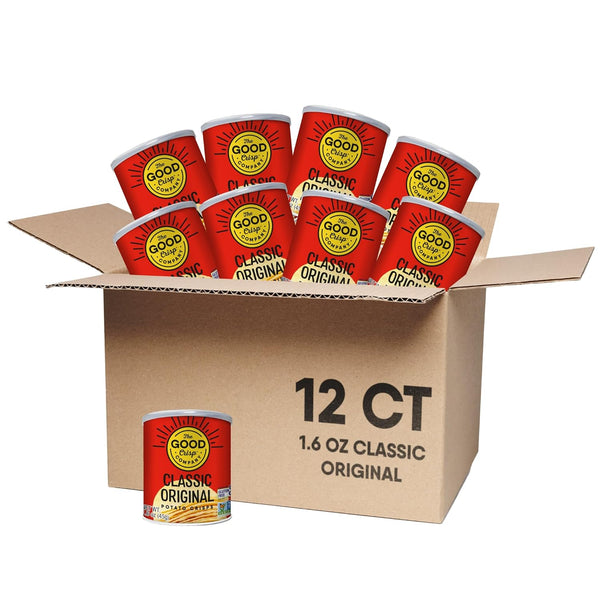The Good Crisp Company Minis Original Gluten-Free Potato Chips, 1.6 Oz Cans