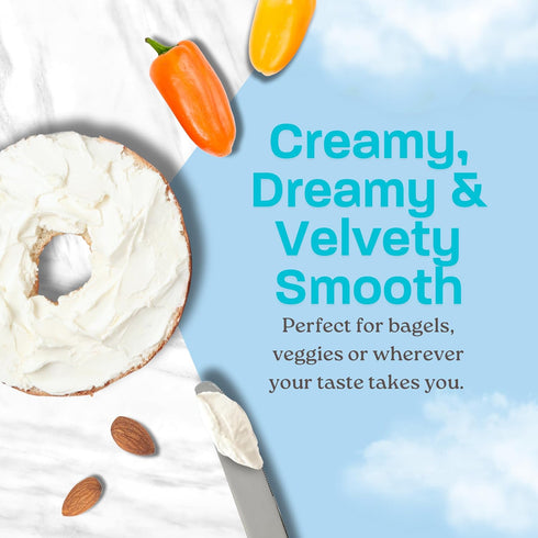 Kite Hill 8 30 Plain Almond Milk Cream Cheese Style Spread, Ounces, Dairy Free, Whole Approved, Gluten Free, Non-GMO