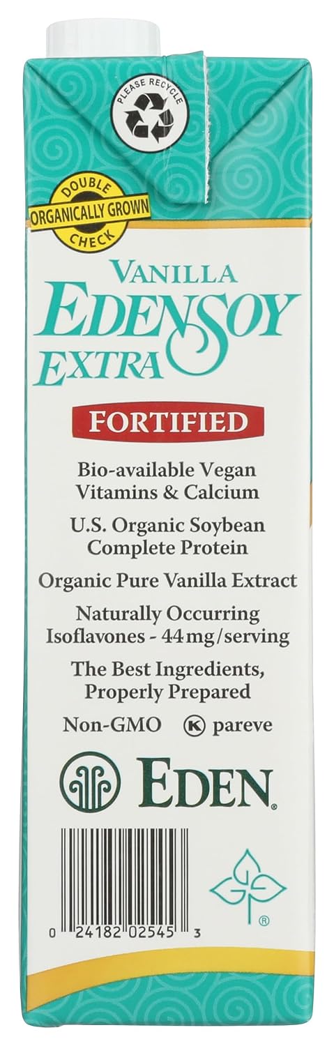 32 oz Eden Foods Organic Edensoy Extra Vanilla Soymilk