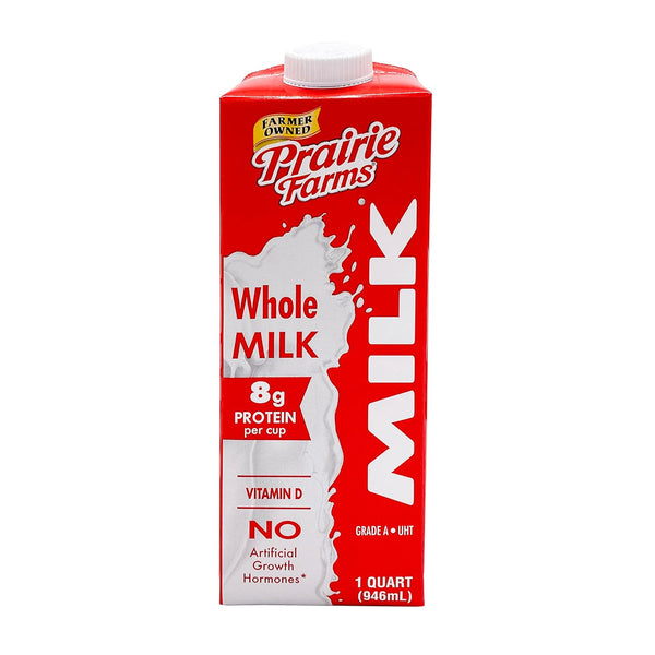 Prairie Farms Dairy Prairie Farms Whole Milk, Shelf Stable, Boxed & Ultra Pasteurized (UHT), Vitamin