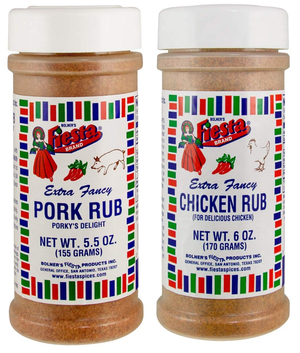 Bolner's Fiesta Brand Pork and Poultry Bundle - 1 Each of Chicken Rub (6