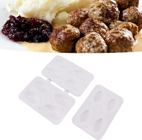 (4 Alomejor Alomejor ABS Meatball Maker Convenient Round Meatballs DIY Kitchen Tool for Filled Vegetarian Protein Balls