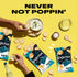 5.0 oz. 130 Popchips Potato Chips, Sea Salt & Vinegar, Share Bags, Low-Calorie, Gluten Free, Salty Snacks for Adults