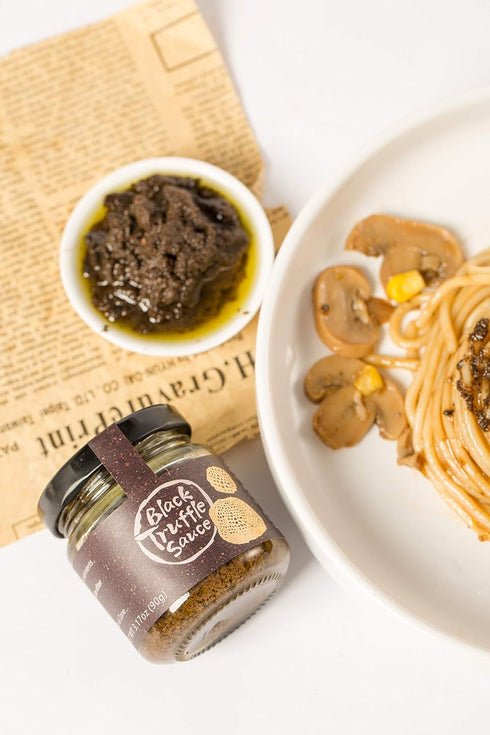 VIGOROUS MOUNTAINS Black Truffle Paste, 3.17 oz Vegan Pesto Pasta Sauce