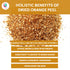 1 LB Dried Orange Peel | Rich Citrus Aroma and Flavour | Small Granules | Perfect for Tea, Cookies, Rye breads