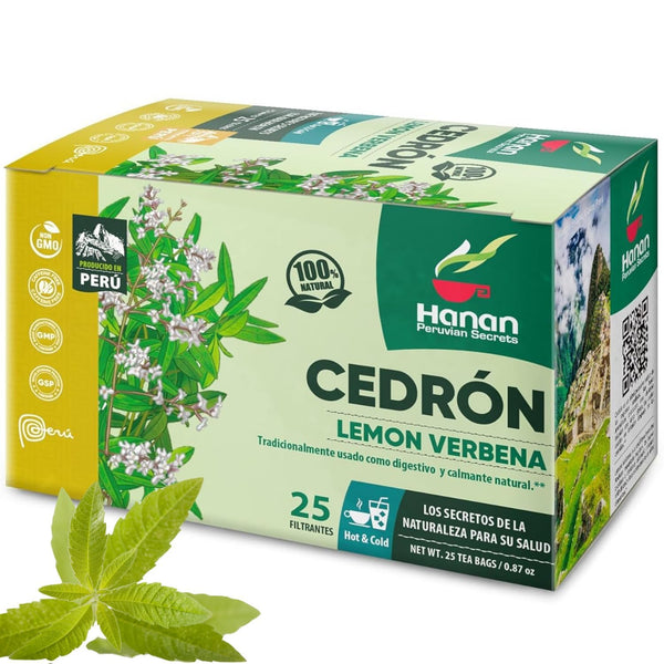 Lemon Verbena 25 Teabags of Cedron Herbal Tea All Natural Lemon Beebrush