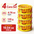 4.76 oz (135g) 4 Pack Double Hot Pepper Tuna, Korean Spicy Canned Tuna with Chili Pepper Sauce, High Protein Seafood